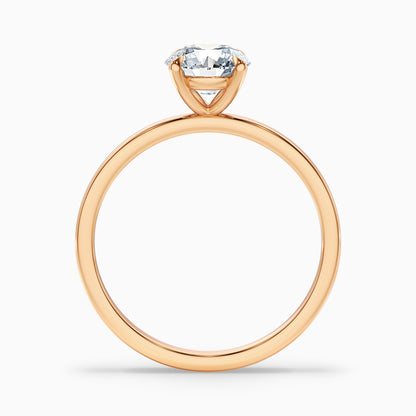 Grace 2 Carat Round Cut Solitaire Lab Grown Engagement Ring in 925 Sterling Silver
