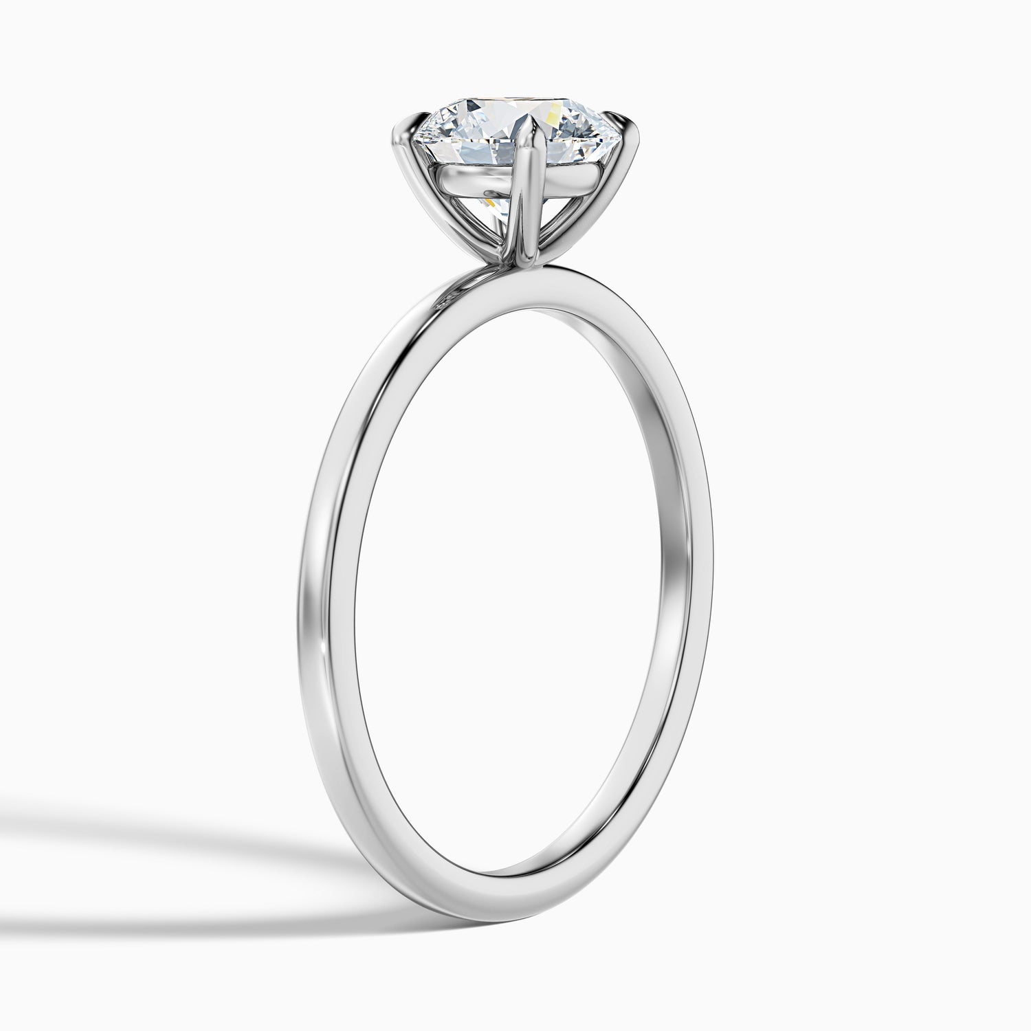 Jany 5.5 Carat Round Cut Solitaire Moissanite Diamond Ring in 925 Sterling Silver