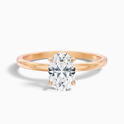 Hailey 5 Carat Oval Cut Solitaire Lab Grown Engagement Ring in 925 Sterling Silver