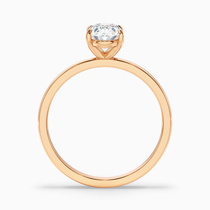 Hailey 1.5 Carat Oval Cut Solitaire Lab Grown Engagement Ring in 925 Sterling Silver