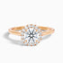 Helyn 3.5 Carat Round Halo Lab Grown Engagement Ring in 14k Rose Gold  DestGlow