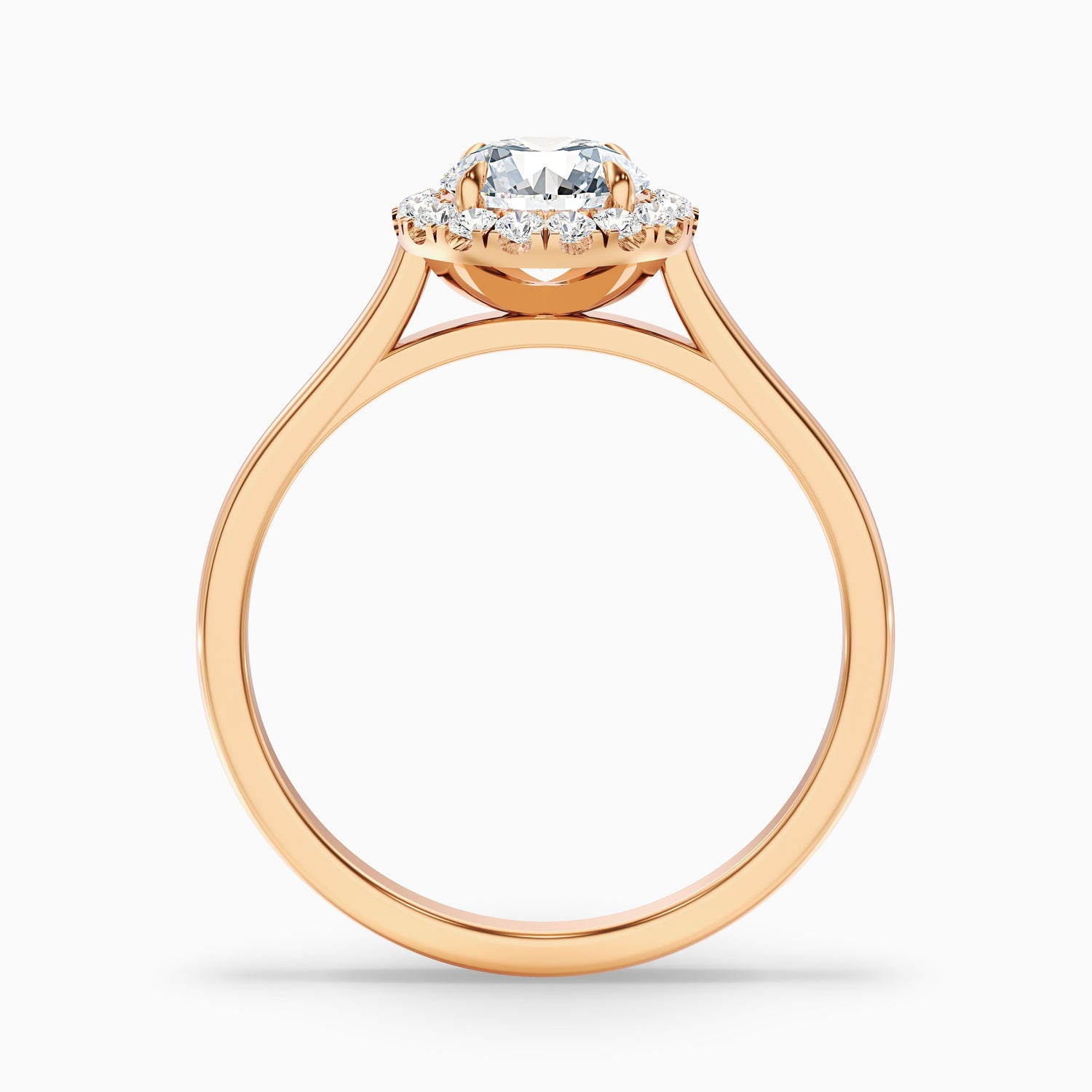 Iva 1.5 Carat Round Halo Moissanite Diamond Ring in 925 Sterling Silver