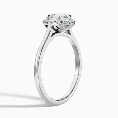 Helyn 3.5 Carat Round Halo Lab Grown Engagement Ring in 925 Sterling Silver