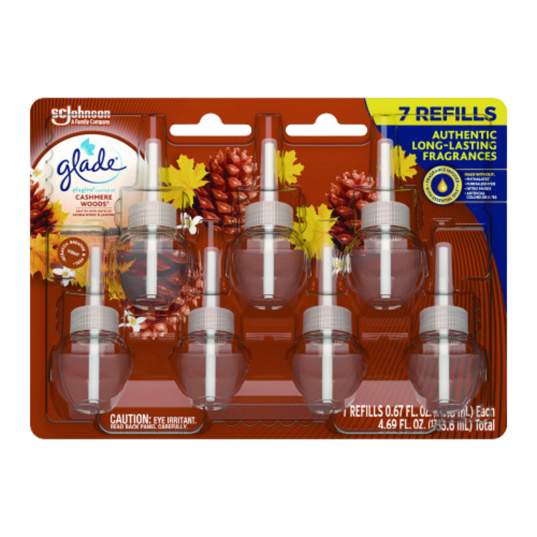 Glade Plugins Scented Oil Refills Cashmere Woods (7ct) by Farmacias Savia