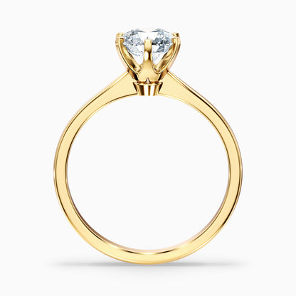 Emma 5 Carat Round Solitaire Lab Grown Engagement Ring in 14k Rose Gold