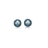 14k Yellow Gold Cultured Black Pearl Stud Earrings (6.0 mm) by Bids.com