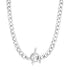Sterling Silver Polished Wide Link Toggle Necklace by Bids.com