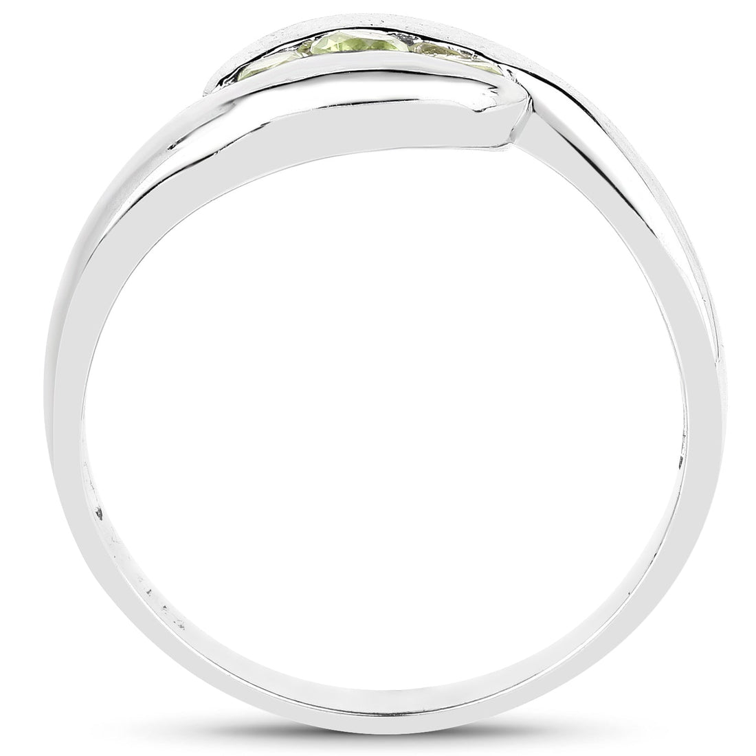0.56 Carat Genuine Peridot .925 Sterling Silver Ring by Bids.com