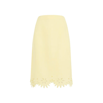 Bottega Veneta Grainy English Embroidery Midi Skirt Women by Luosophy