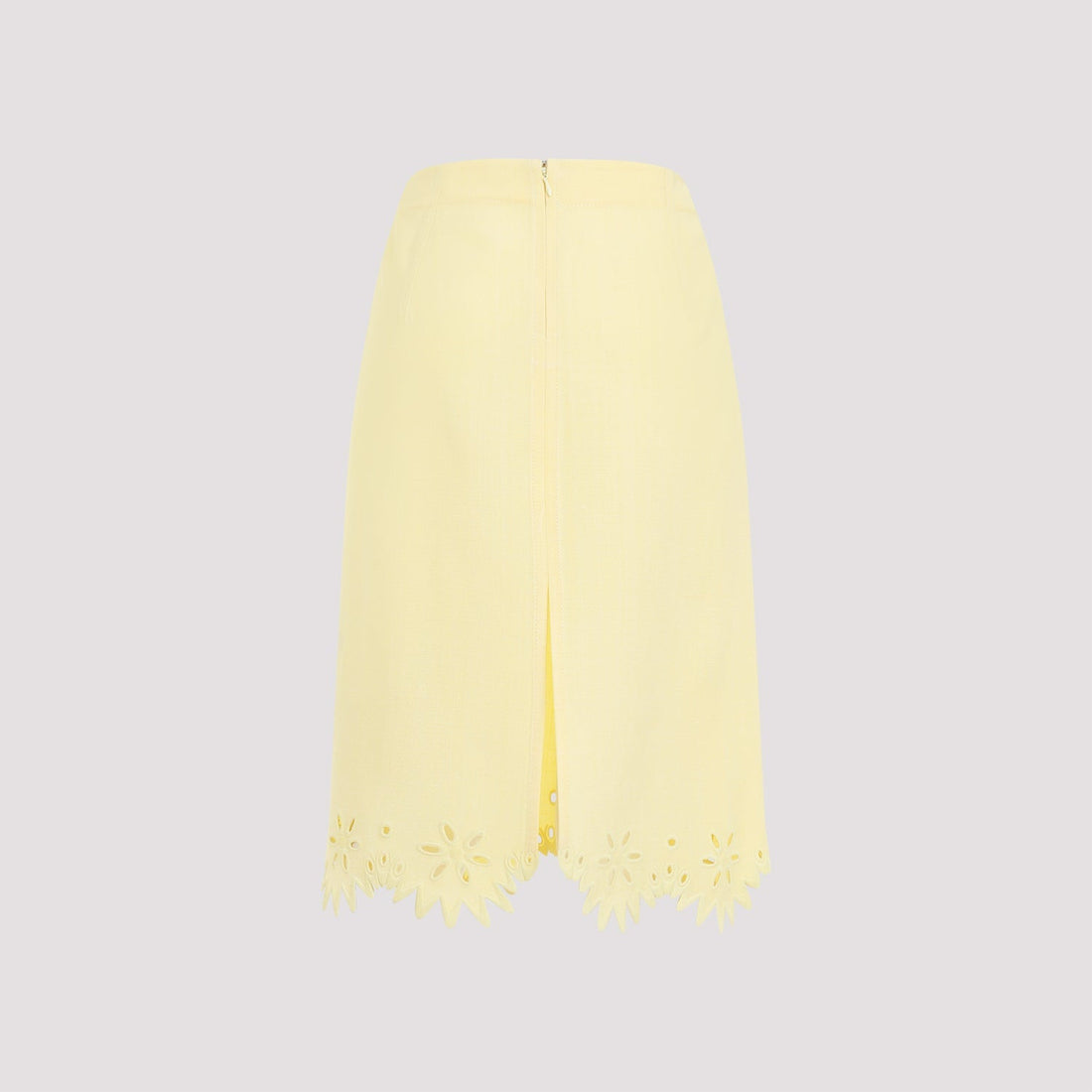Bottega Veneta Grainy English Embroidery Midi Skirt Women by Luosophy