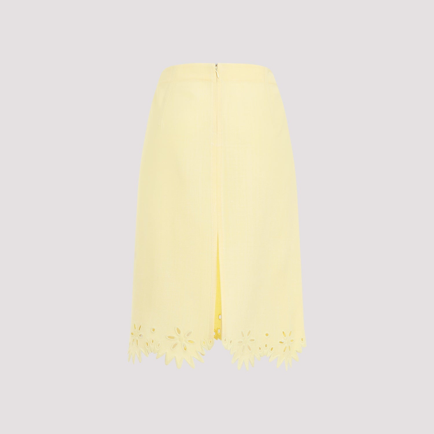 Bottega Veneta Grainy English Embroidery Midi Skirt Women by Luosophy