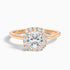 Jeri 5 Carat Cushion Cut Halo Lab Grown Engagement Ring in 14k Rose Gold  DestGlow