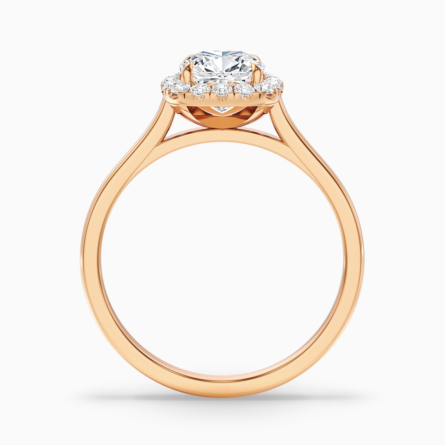 Jeri 1.5 Carat Cushion Cut Halo Lab Grown Engagement Ring in 14k Yellow Gold  DestGlow