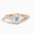 Avi 3.5 Carat Round Halo Pave Lab Grown Engagement Ring in 10k Rose Gold  DestGlow