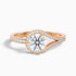 Avi 2.5 Carat Round Halo Pave Lab Grown Engagement Ring in 14k Rose Gold  DestGlow