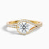 Avi 4 Carat Round Halo Pave Lab Grown Engagement Ring in 14k Yellow Gold  DestGlow