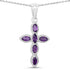0.90 Carat Genuine Amethyst .925 Sterling Silver Pendant by Bids.com