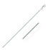 Rhodium Plated 1.3mm Sterling Silver Snake Style Chain by Bids.com