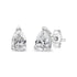 14K White Gold 1/2 Cttw Pear Shape Solitaire Lab Grown Diamond Stud Earrings (F-G Color, VS2-SI1 Clarity) by Bids.com