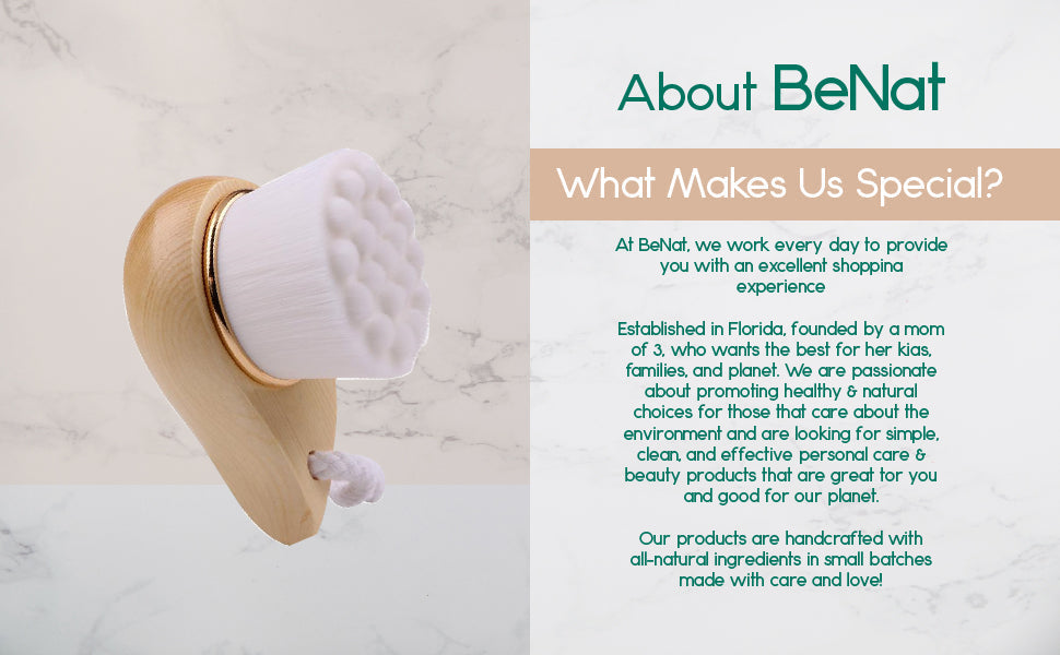 Facial Brush with Bamboo Handle  DestGlow