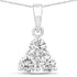 0.75 Carat Genuine Lab Grown Diamond 14K White Gold Pendant by Bids.com