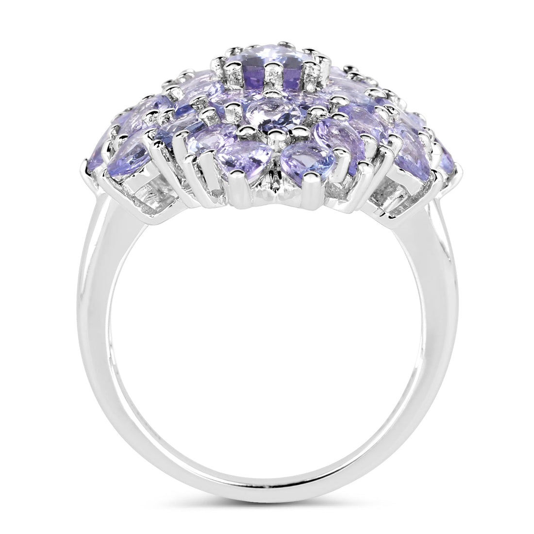 5.27 Carat Genuine Tanzanite .925 Sterling Silver Ring by Bids.com