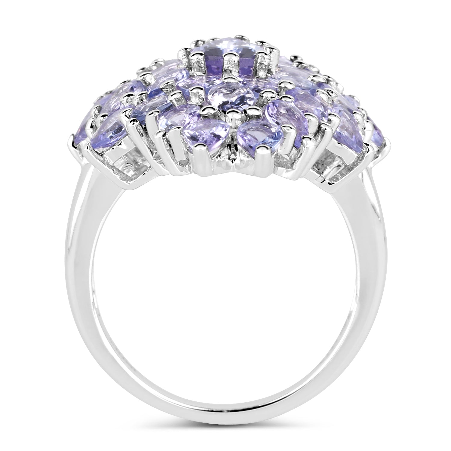 5.27 Carat Genuine Tanzanite .925 Sterling Silver Ring by Bids.com