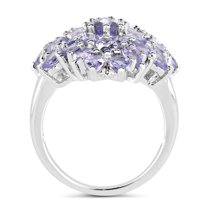 5.27 Carat Genuine Tanzanite .925 Sterling Silver Ring by Bids.com