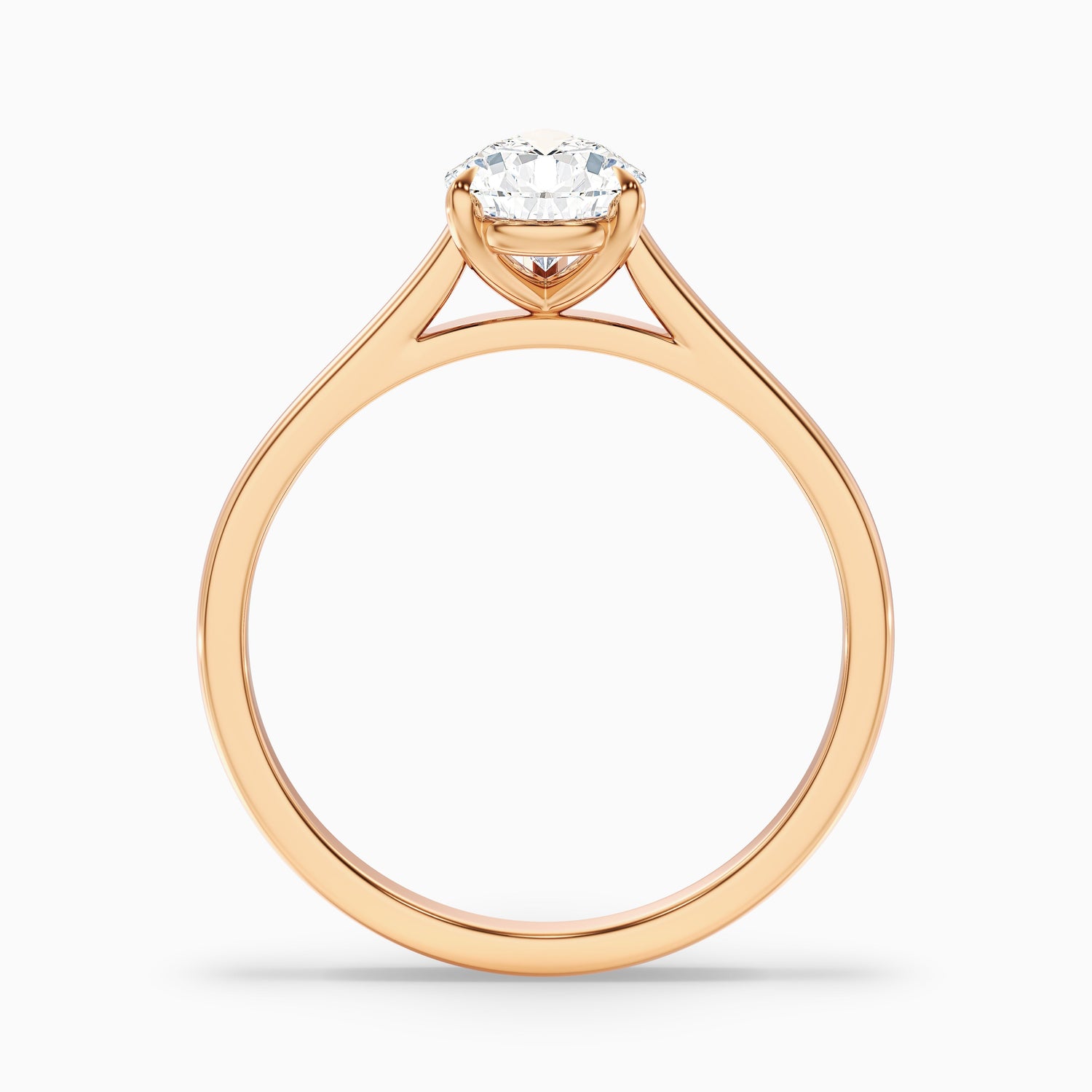 Avi 5.5 Carat Pear Shaped Solitaire Moissanite Diamond Ring in 925 Sterling Silver