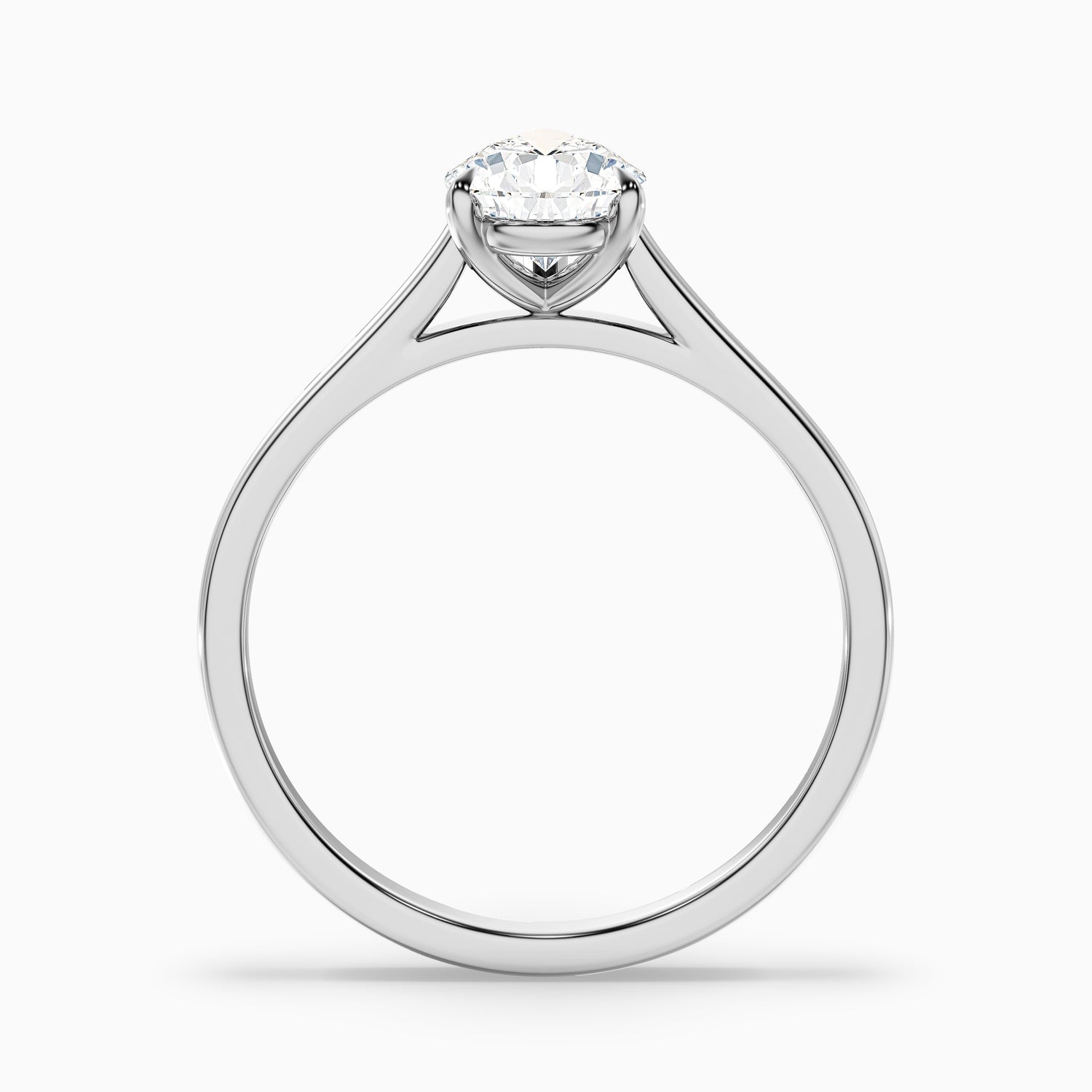 Cherri 2.5 Carat Pear Shaped Solitaire Lab Grown Engagement Ring in 18k Rose Gold
