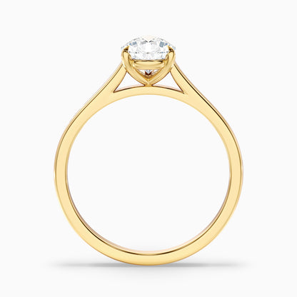 Cherri 1 Carat Pear Shaped Solitaire Lab Grown Engagement Ring in Platinum