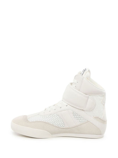 Chloe Women Mesh And Suede Kick High-Top Sneakers by Luosophy