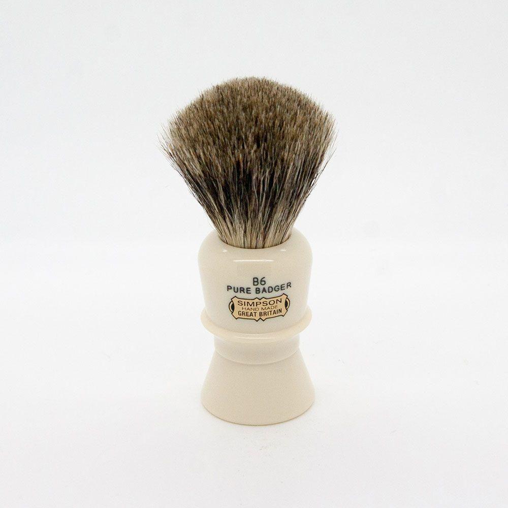 Simpsons Beaufort B6 Pure Badger Shaving Brush by Pasteur Pharmacy