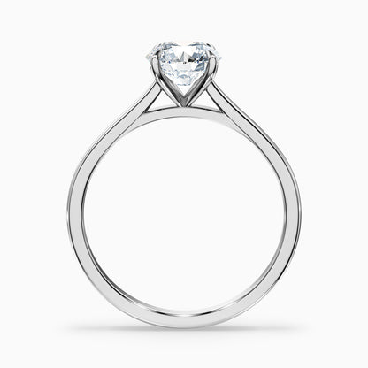 Iara 4.5 Carat Round Solitaire Moissanite Engagement Ring in 14k Yellow Gold
