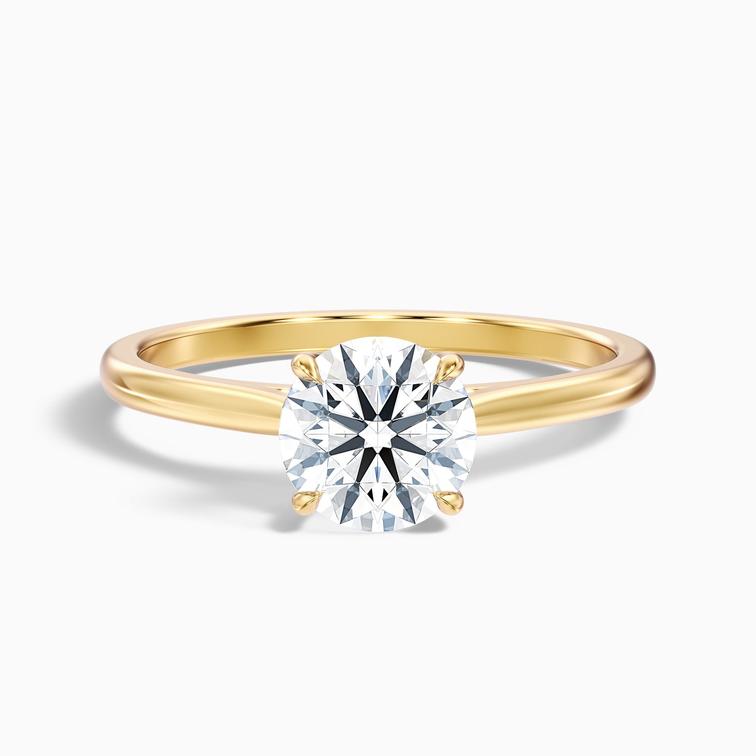 Iris 5 Carat Round Solitaire Lab Grown Diamond Ring in Platinum