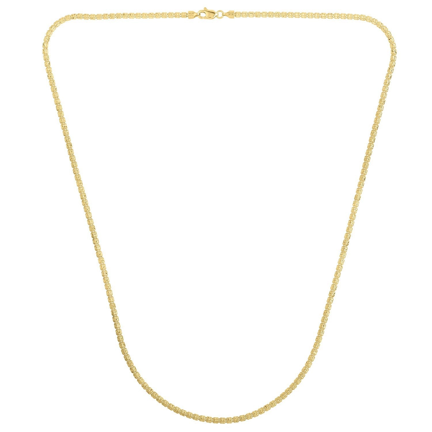Ice Barrel Chain in 14k Yellow Gold (2.70 mm) by Bids.com