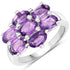 3.01 Carat Genuine Amethyst .925 Sterling Silver Ring by Bids.com