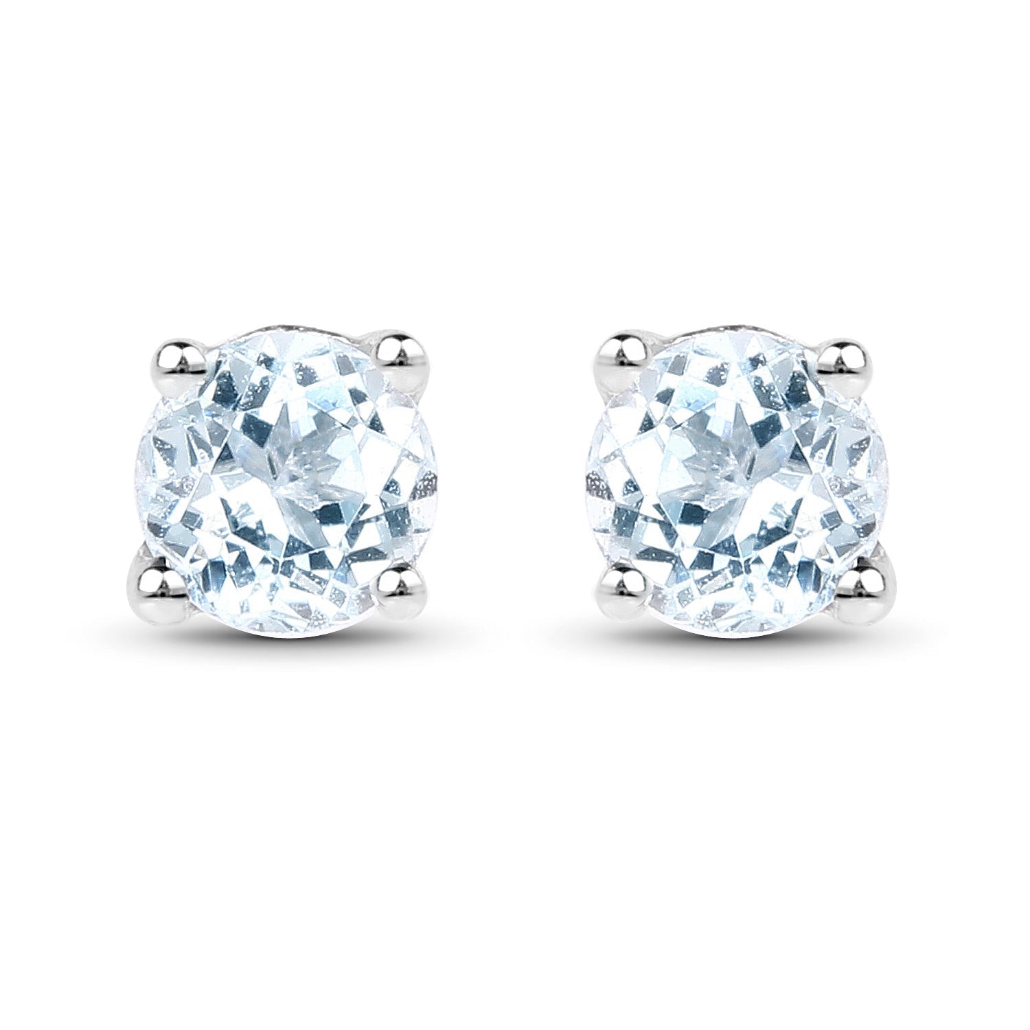 0.64 Carat Genuine Blue Topaz .925 Sterling Silver Earrings  DestGlow