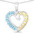 0.84 Carat Genuine Swiss Blue Topaz .925 Sterling Silver Pendant by Bids.com