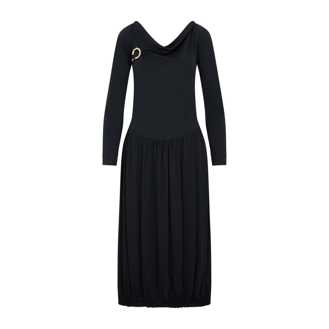 Lanvin Ls Drape Midi Dress Women by Luosophy