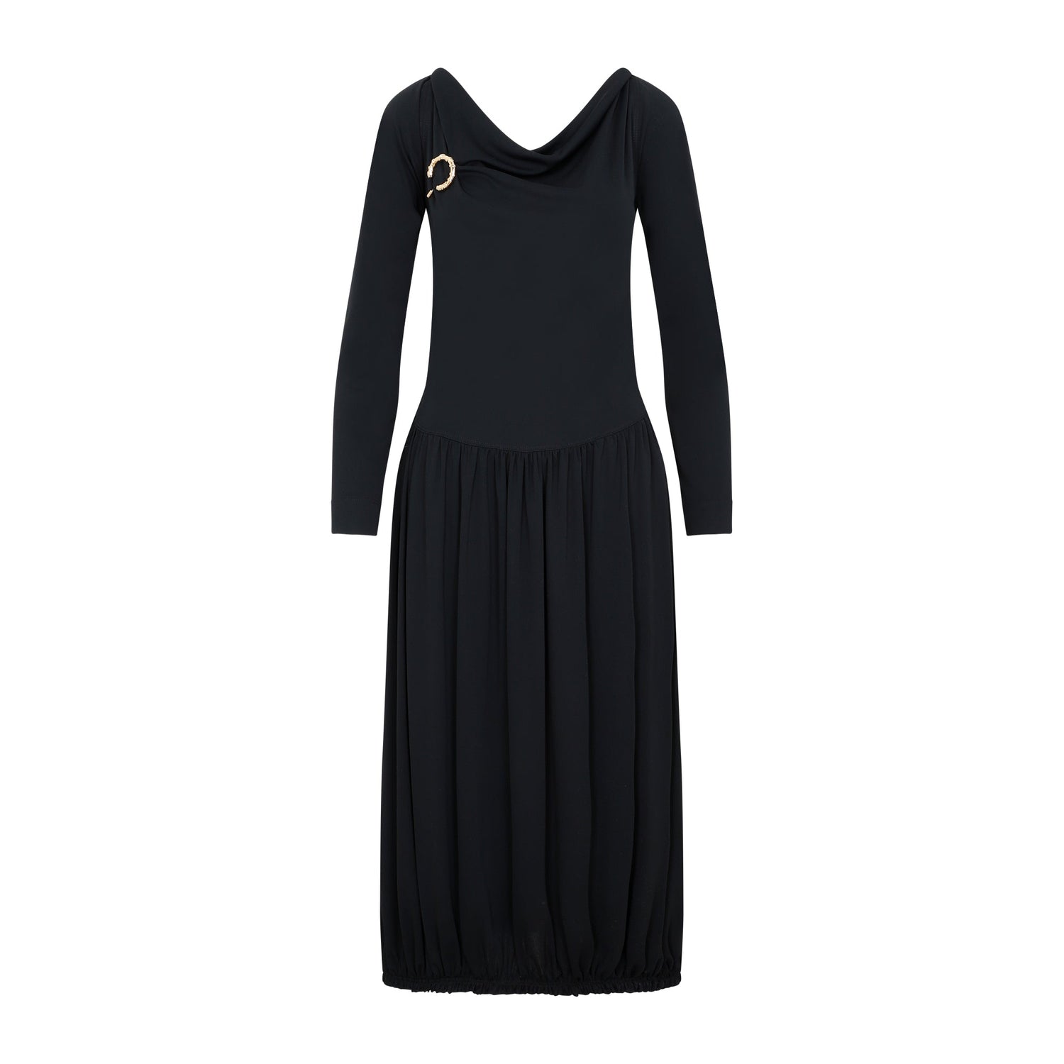 Lanvin Ls Drape Midi Dress Women by Luosophy