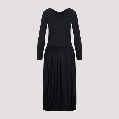 Lanvin Ls Drape Midi Dress Women by Luosophy