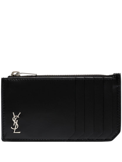 Saint Laurent Men Card Holder With Zip by Luosophy