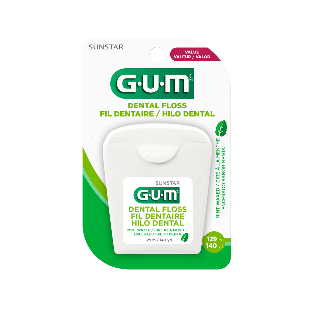 GUM Dental Floss Mint (140 yd) by Farmacias Savia