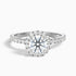 Jade 2.5 Carat Round Cut Halo Lab Grown Diamond Ring in 18k White Gold  DestGlow