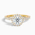 Jade 4.5 Carat Round Cut Halo Lab Grown Diamond Ring in 14k Yellow Gold  DestGlow