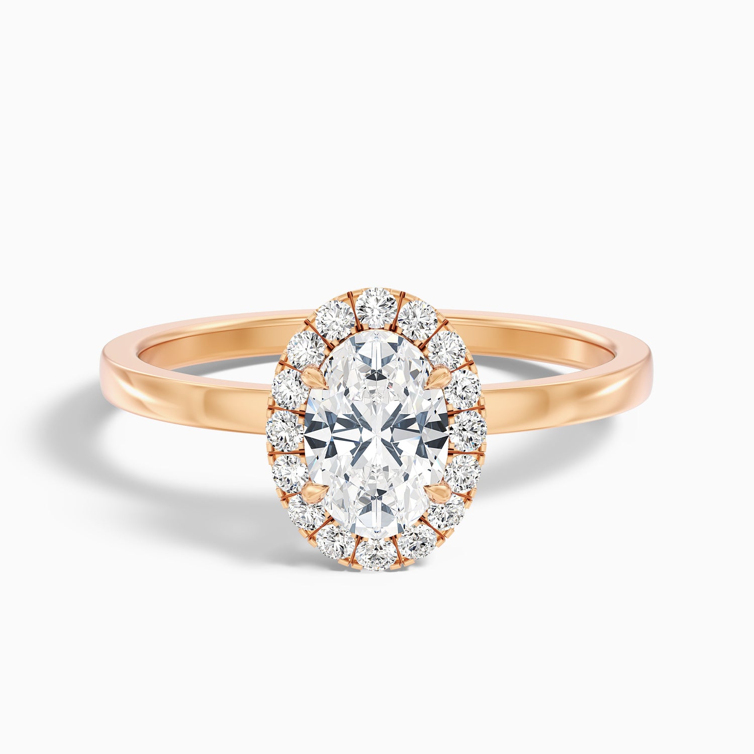 Cris 5.5 Carat Oval Halo Moissanite Engagement Ring in 14k White Gold