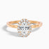 Julia 1.5 Carat Oval Halo Lab Grown Diamond Ring in 10k Rose Gold  DestGlow
