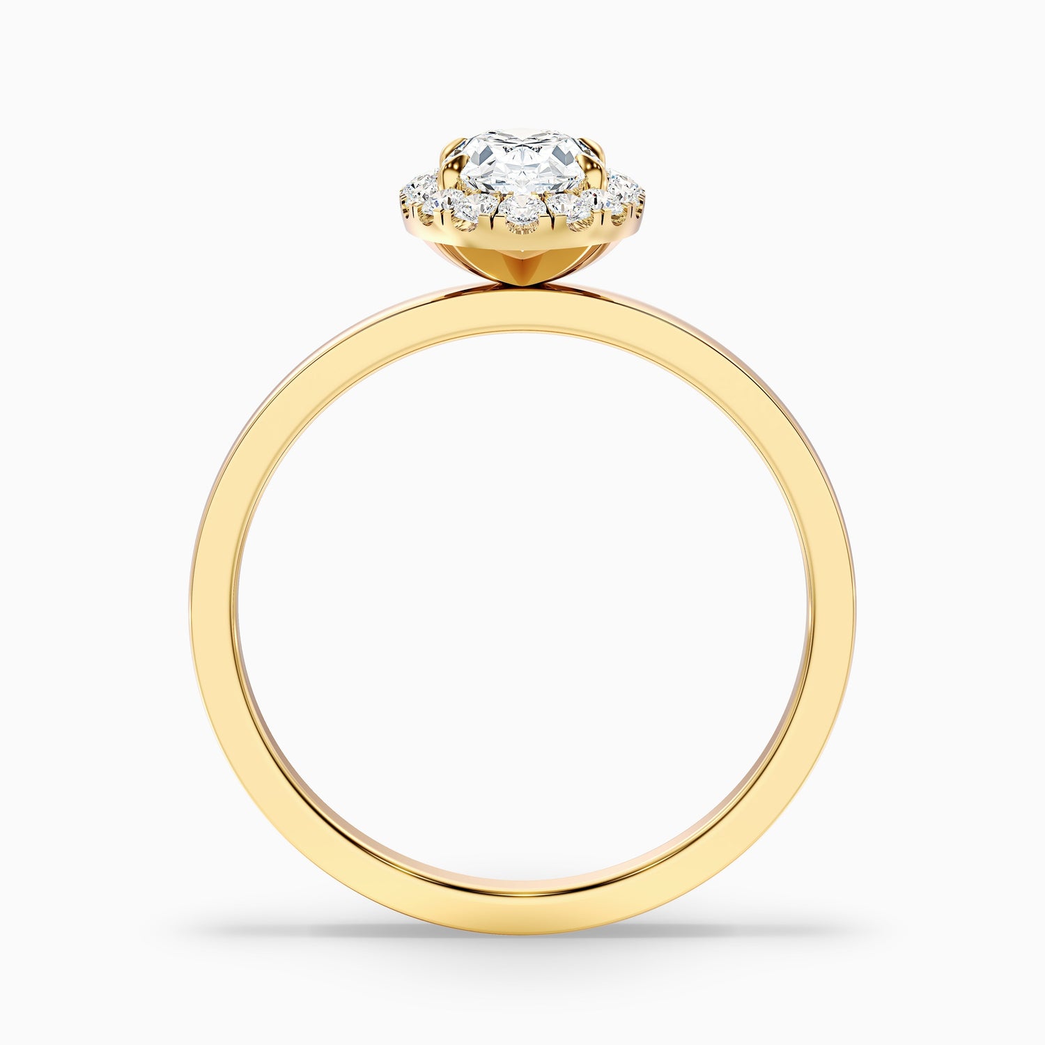 Julia 2.5 Carat Oval Halo Lab Grown Diamond Ring in 925 Sterling Silver