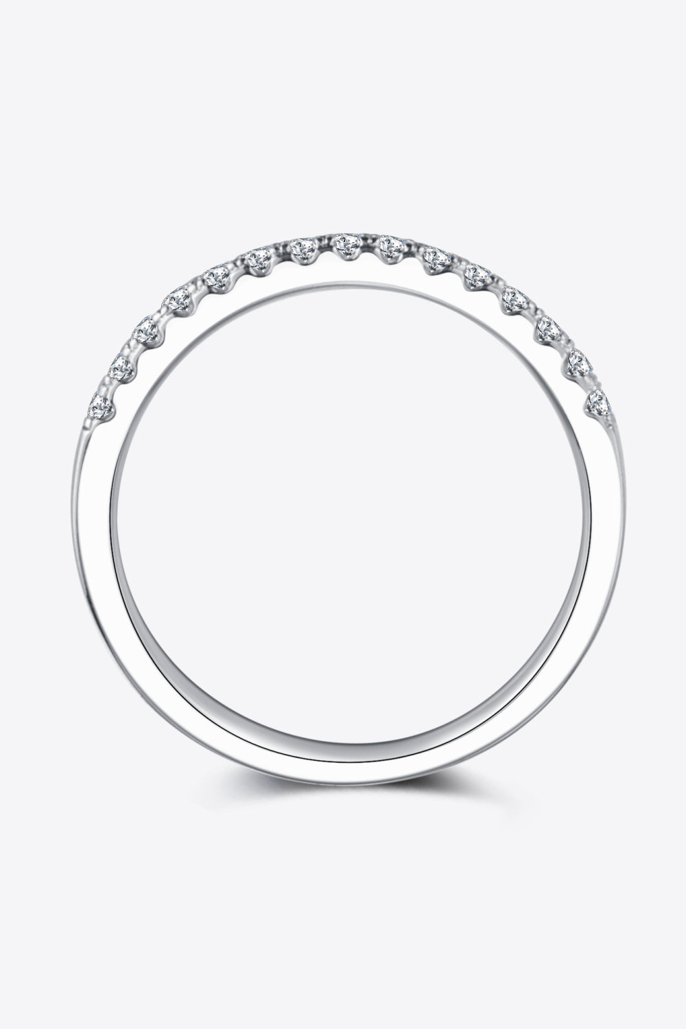 Sparkala™ Platinum-Plated Half-Eternity Ring by Sparkala